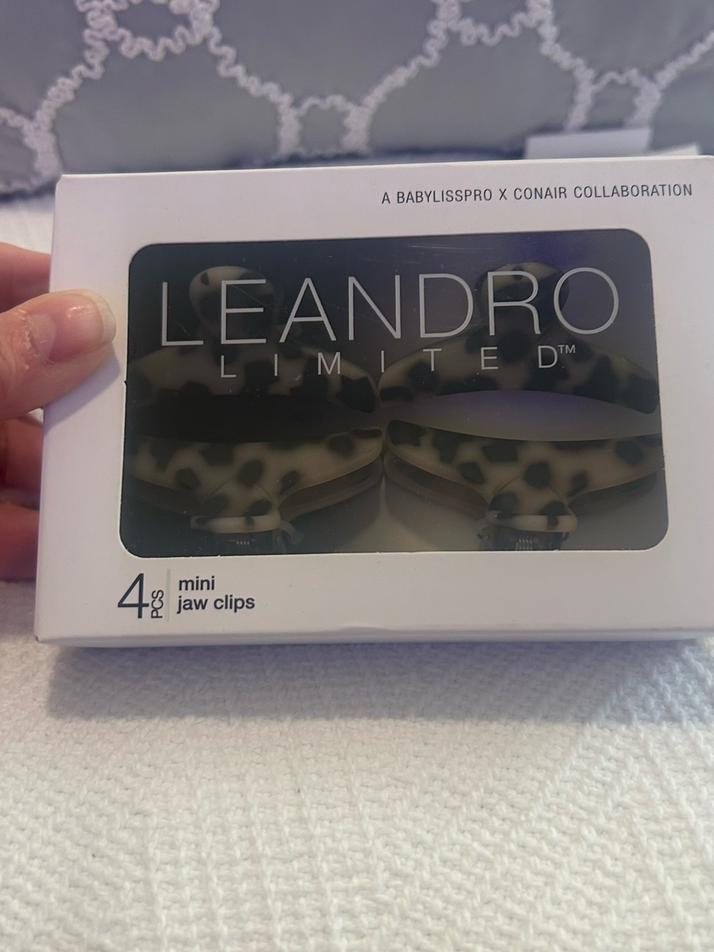 NWT Leandro Limited Mini Jaw Clips - Leopard Print